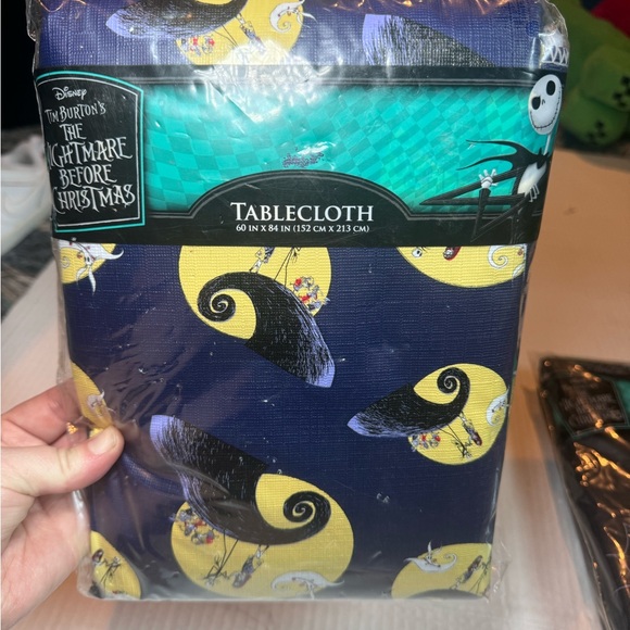 Two New Disney The Nightmare Before Christmas Jack Sally Peva Tablecloth 60"x84” - Picture 2 of 8